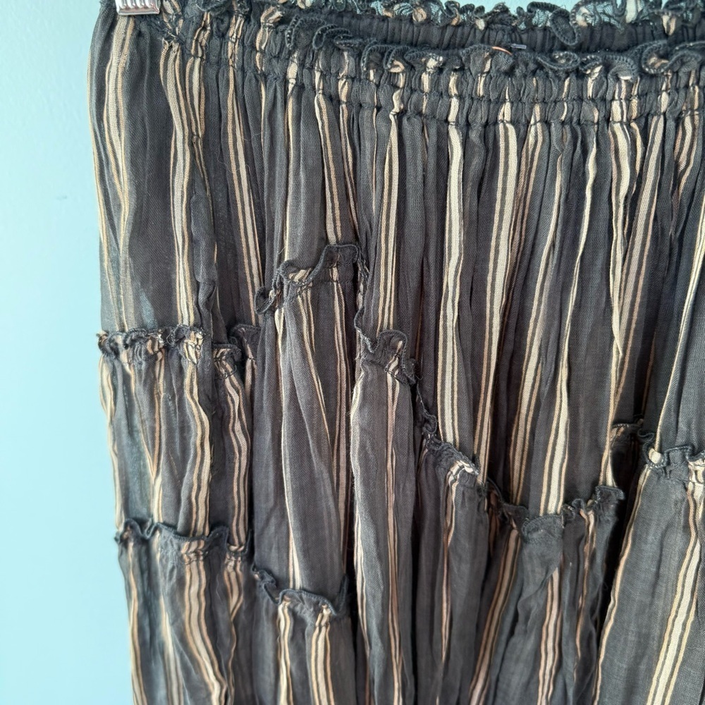 Free People One Ember Printed Midi Skirt With Pockets Size Extra Small - Picture 7 of 12